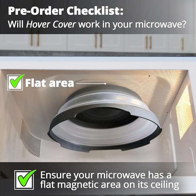 Magnetic Microwave Splatter Cover — 12-Inch Collapsible